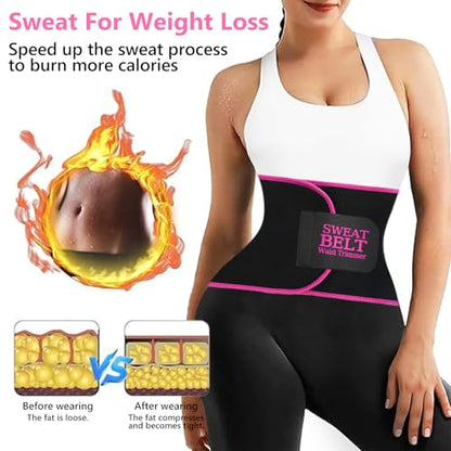 Waist Trainer for Women Lower Belly Fat, Waist Sweat Band for Women, Belly Band Sweat Belt, Stomach Wrap, Body Shaper