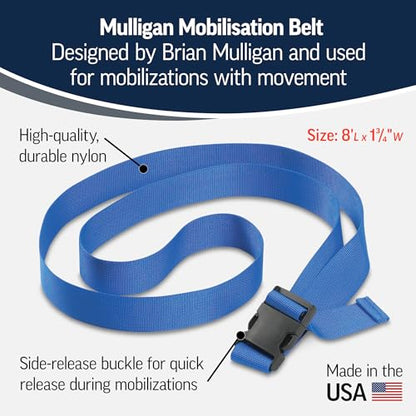 OPTP Mulligan Mobilisation Belt - Mobilization Belt for Manual Therapy; Physical Therapy Belts for Mulligan Mobilization Techniques - Designed by Physical Therapist Brian Mulligan