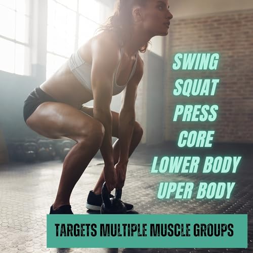 30-Day Kettlebell Workout Plan for Weight Loss – Printed Full Body Training Program, 8.5"x11" Exercise Charts, Strength & Conditioning Home Gym Routine, 6 Exercise Guides + Workout Schedule