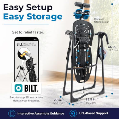TEETER EP-560 Inversion Table w/Accessories for Back Pain Relief - FDA - Registered, UL Safety Certified, 300 lb Capacity, Designed & Patented in USA - style: EP-560 Classic