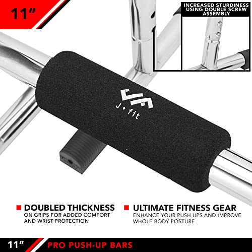 JFIT Tall Push Up Bar Stand - style: 11 Inch Pro Pushup