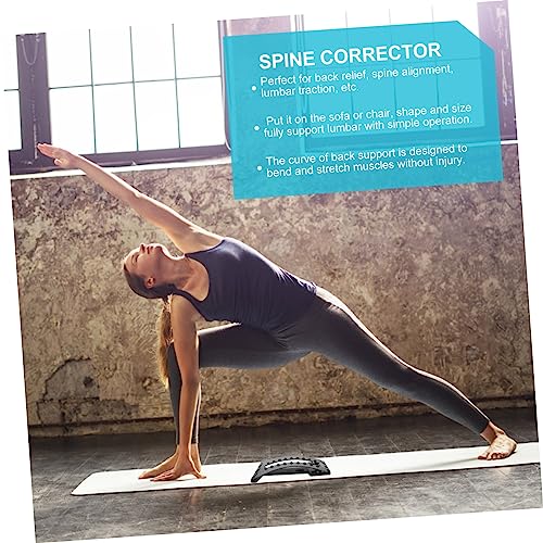 PartyKindom Back Arch Stretcher Spine Relief Device for Lower Back Neck Posture Correction Gentle Stretching Massage Tool for Home Use