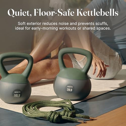 WeGym Soft Kettlebells with Cushioned Impact-Resistant Base and Anti-Slip, Wide-Grip Handle for Home Workouts, Weightlifting, and Full Body Strength Training