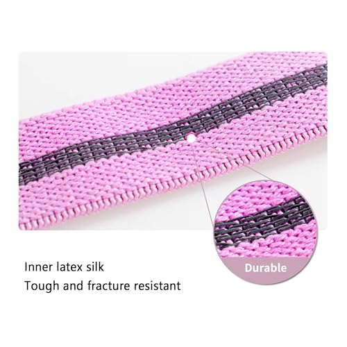 Resistance Bands for Working Out, Fabric Exercise Bands Set of 3, Long Elastic Bands for Exercise with Workout Guide and Carry Bag, Fitness Bands for Strength Training, Yoga, Pilates, Home Workout