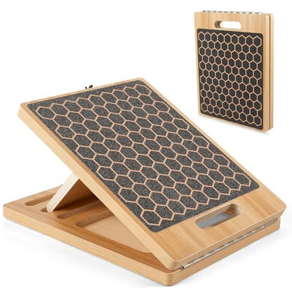Slant Board for Calf Stretching | Adjustable Portable Wooden Incline Board | 300 Lbs Weight Capacity | Calf Stretch Wedge for Leg, Knees, Heel, Ankle & Stretching