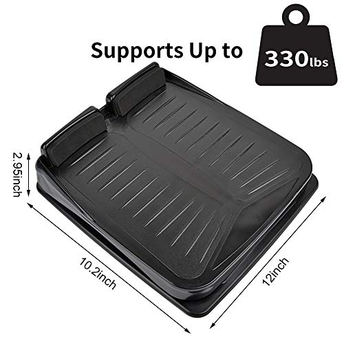 Slant Board, Adjustable Incline Board and Calf Stretcher, Stretch Board for Stretching Tight Calves or Plantar Fasciitis，Foot Stool Adjustable Strength Training Equipment Leg Exercise Machines - color: Black