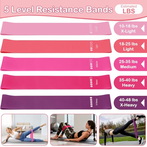 Pilates Kit for Women, Pilates Equipment Ring and Ball Set with Resistance Bands, Yoga Strap, Core Sliders, Socks, Bag & Guide for Starter Home Workout Fitness Gym Essentials