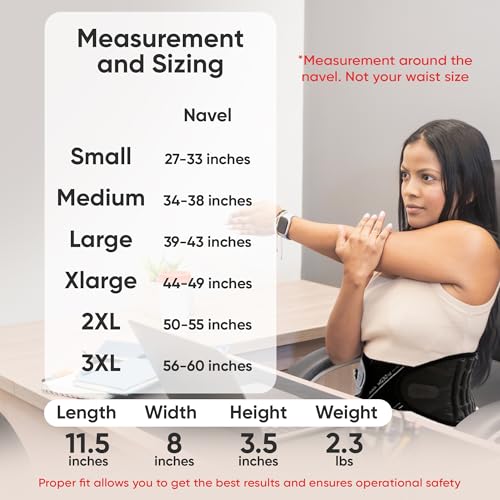 DDS, Inc. G2 Lumbar Decompression Belt, Pneumatic Air Decompression Back Brace for Men and Women, Lower Back Stability for Work, Home, Driving, Lifting, and Daily Wear for All Activity –Small