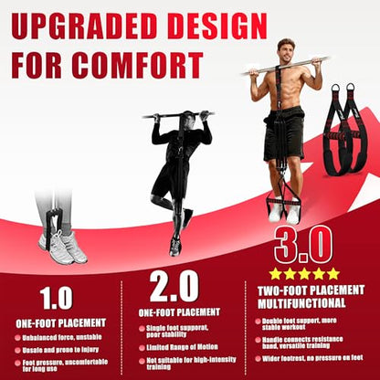 Pull Up Assistance Bands, Heavy Duty Resistance Bands with Handles, Exercise Band with Door Anchor, Adjustable Workout Band Set for Pull Up Bar, Full Body Strength&Muscle Training, Recovery, Home Gym