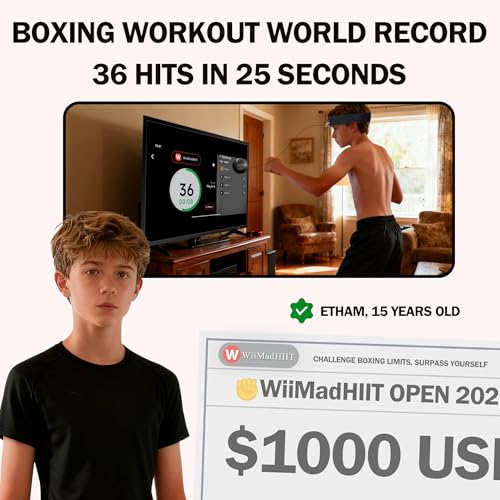 Boxing Reflex Ball with Punch Counter App, Fun Punch Game with Headband, Hand Eye Coordination Training | Boxing Equipment, Fitness Gift Ideas for Teen Boys and Anyone into MMA Training