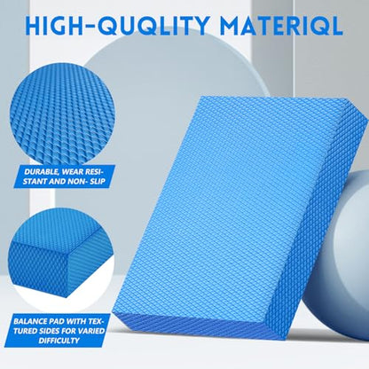 Balance Pad, 15.6"x13"x2" Non-Slip Foam Balance Cushion