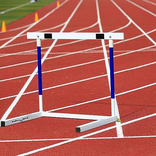 Track and Field Hurdles for Adult Athletes, Adjustable Height 30-42In Agility Hurdles, Outdoor Workout Training Pole Set, Professional Hurdle