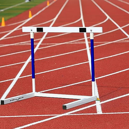 Track and Field Hurdles for Adult Athletes,Track and Field Equipment for Agility Obstacle Training,Adjustable Height 30-42in Outdoor Workout Training Pole Set