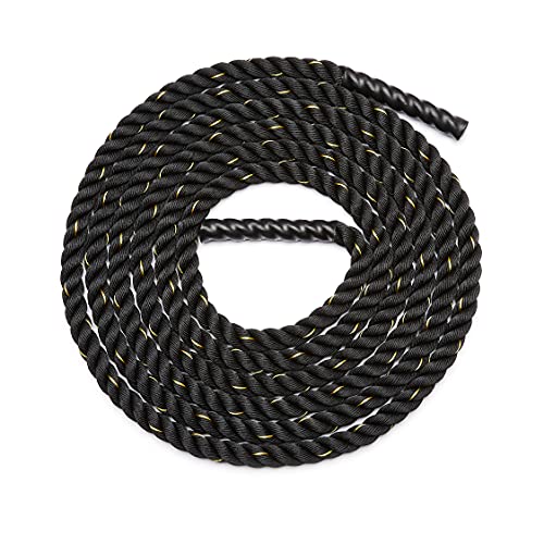 Amazon Basics Battle Rope for Home Gym Workout, Exercise Training Equipment - style: 1.5 Inch x 30 Feet