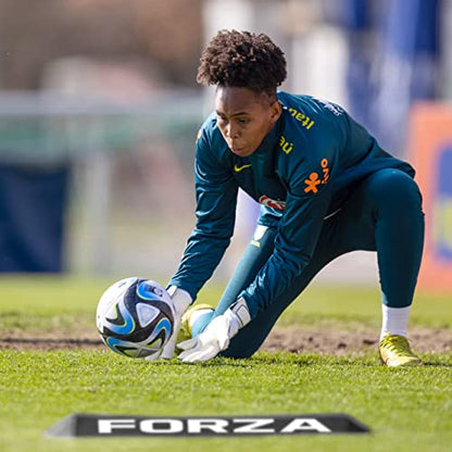 FORZA Goalkeeper Training Deflection Ramp | Durable Rubber Ball Deflector for Soccer- Ideal for GK Reactions, Reflex Training, and Shot Stopping Practice - Two Styles for Varied Training - style: Standard