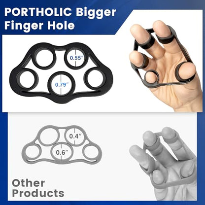 4 Pack Hand Exerciser Grip Strengthener, Finger Stretcher Hand Grip Resistance Bands Hand Strengthener Hand Strengthening Forearm Exerciser for Arthritis - color: Black