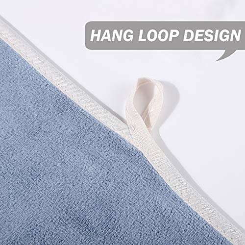 Gym Towels Set, Microfiber Sports Towel for Men and Women, Super Soft and Quick-Drying 3-Pack Set Towel, for Tennis, Yoga, Cycling, Swimming (Blue 3 Pack, 14" x 29")