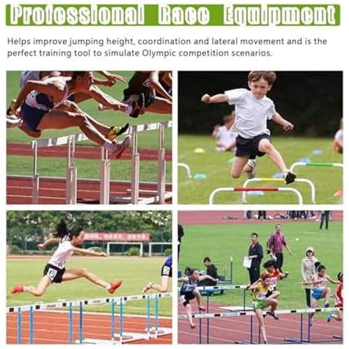 Portable Mini Agility Hurdles Set, Adjustable Height for Speed Training, Ideal for Football and Athletic Jumping Drills