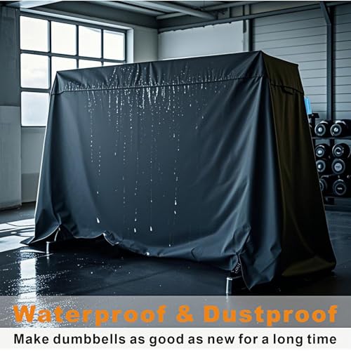 Dumbbell Rack Dust Cover, A-Frame Dumbbell Rack - Waterproof and Dustproof for Home Gym Dumbbell Set Brackets - color: Large - 41"L x 25"W x 33"H