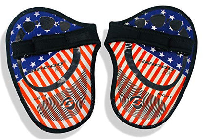 Gripad RX Lifting Grips | The Most Durable Grip Pads Yet | The Alternative to Weight Lifting Gloves, Gym Workouts, WOD, Weightlifting | Neoprene Hand Grips | Flexible Rubber Palm - color: American Flag