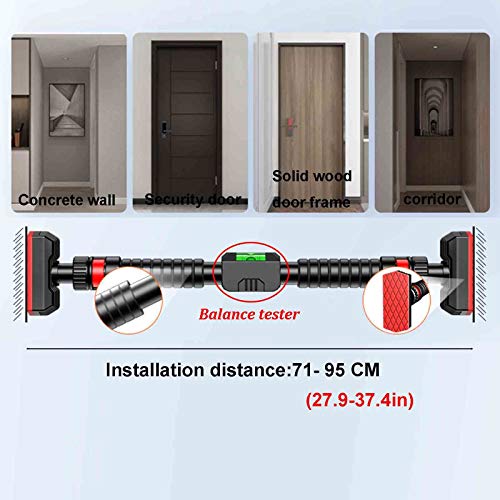 Pull Up Bar Safe Non Slip Door Corridor Pull Up Bar Easy To Install Without Screws 71-95Cm 27.9-37.4In Load 250Kg 551Ib