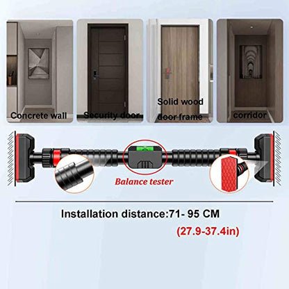 Pull Up Bar Safe Non Slip Door Corridor Pull Up Bar Easy To Install Without Screws 71-95Cm 27.9-37.4In Load 250Kg 551Ib