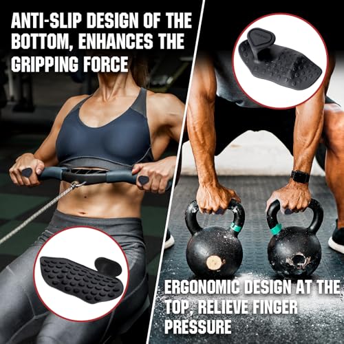 TEAWOO Anti-Slip Workout Grips, Ergonomic Palm Protection for Weight Lifting, Pull-Ups & Gym Training