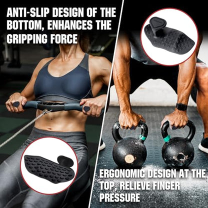 TEAWOO Anti-Slip Workout Grips, Ergonomic Palm Protection for Weight Lifting, Pull-Ups & Gym Training