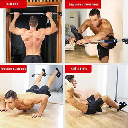 72-97cm Adjustable Pull Up Bar for Doorway, No-Screw Pull-Up Bar for Home Gym, Max Load 440lbs Strength Training(72-97cm)