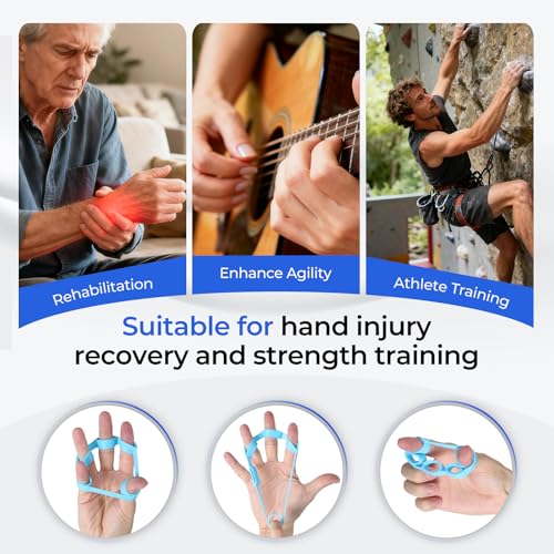 Hand Gripper Strengthener Set - Hand Grip Strengthener, Stress Balls for Adults,Grip Strength Trainer for Hand Sensitivity Training,Hand Rehabilitation Exercising - size: 9 pcs