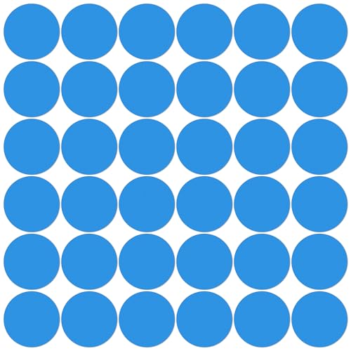 36 Pcs 6 Inch Classroom Floor Stickers Vinyl Self-Adhesive Dots Removable Line Up Spots Non Slip Markers for Preschool Kindergarten Elementary Blue - color: Blue