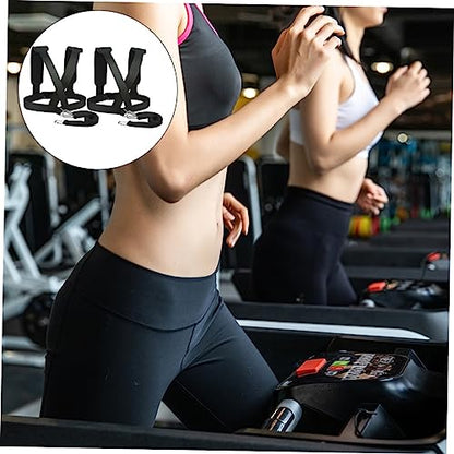 Toyvian 2pcs Running Resistance Belt for Fitness Training Exercise Bands with Metal Buckles Sled Harness for Professional Sports and Team Workouts
