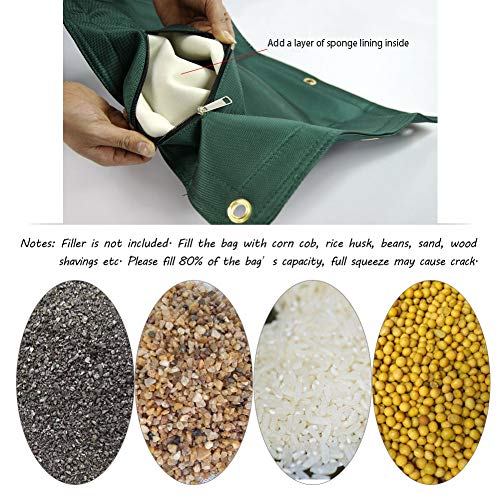 Canvas Wall Bag for Wing Chun Kung Fu Boxing Training Punch Bag Striking Sand Bag - color: New Green