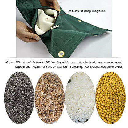 Canvas Wall Bag for Wing Chun Kung Fu Boxing Training Punch Bag Striking Sand Bag - color: New Green