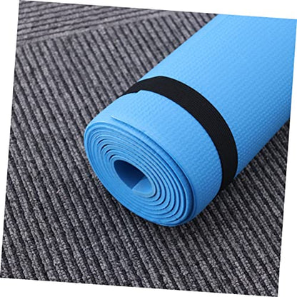 Portable Yoga Mat for Outdoor Exercise for Hot Yoga Pilates Aerobics and Stretching Routines Lightweight Comfortable and Odorless Blue