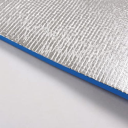 Worparsen Lightweight Aluminium Foil Foam Yoga Mat, Anti-Tear Fitness Workout Mat Outdoor Picnic Pad for Pilates, Floor Exercises Random