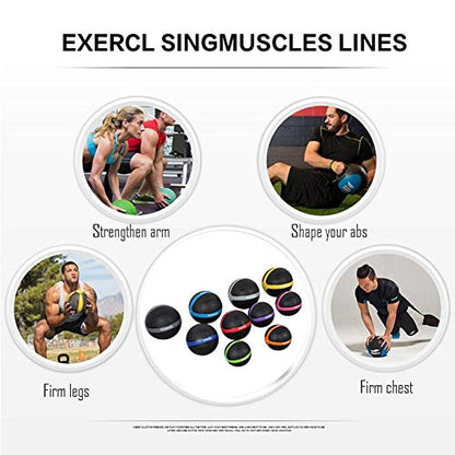 AGYH Fitness, Wall Ball | Gravity Ball, Durable Rubber, Even Weight Distribution, Comfortable Texture Grip, Used for Strength Training, 1-10kg Optional