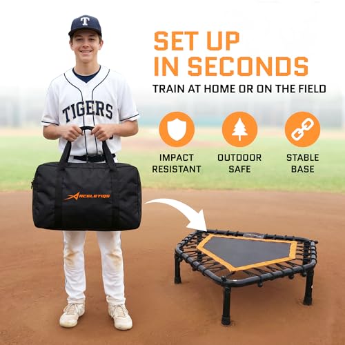 Volleyball Rebounder Net, Soccer Rebounder, Lacrosse Rebounder, Baseball Rebounder Net | Improve Pitching and Fielding Training, Spiking, Passing and Shooting Skills - color: Baseball Rebounder