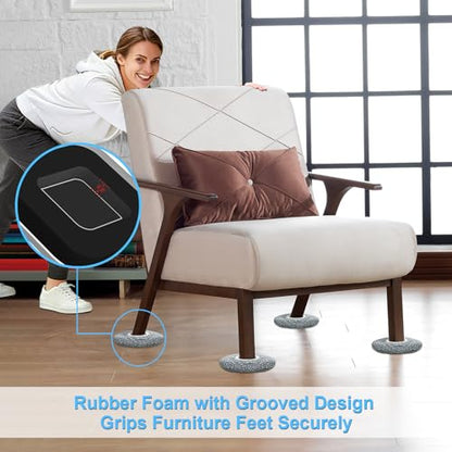 New Upgrade Furniture Sliders: Multi-Surface 3-in-1 Furniture Movers Slider - size: 4.3in 8+4+1Pack