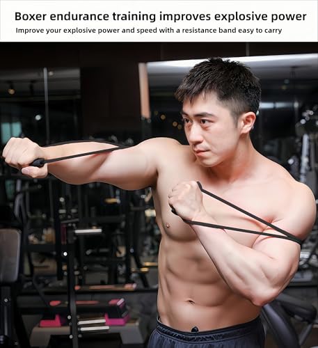 𝘀𝗮𝗻𝘀𝗲𝗻𝘄𝗮𝗻𝘄𝗼 Boxing Resistance Bands for Speed, Strength – Ideal for Fighters, Fitness Enthusiasts to Enhance Combat Techniques and Home Training with Varied Resistance Levels - color: Green 2.0