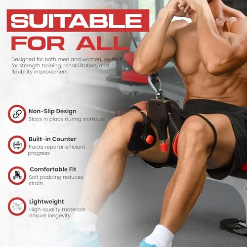 Thigh Hip Master Trainer Kegel Exerciser 0-120 Lbs Adjustable Resistance, Pelvic Floor Exercise Devices with 5 Resistance Bands, Inner Thigh Exerciser for Women Men, Thigh Exercise Equipment