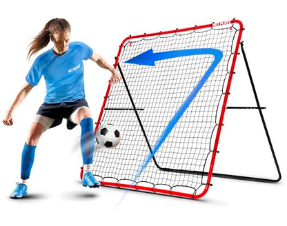 Soccer Rebounder Rebound Net, Kick-Back | Football Training Gifts, Aids & Equipment for Kids Teens & All Ages, Perfect Storage