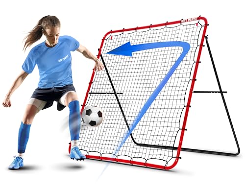 Soccer Rebounder Rebound Net, Kick-Back | Football Training Gifts, Aids & Equipment for Kids Teens & All Ages, Perfect Storage