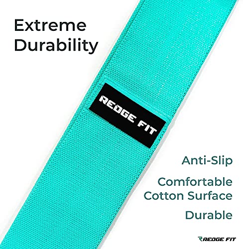 Redge Fit™ Fabric Resistance Bands Set I Butt and Glute Shaper I Booty Bands for Women (NEW and Improved Edition)