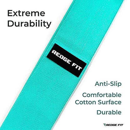 Redge Fit™ Fabric Resistance Bands Set I Butt and Glute Shaper I Booty Bands for Women (NEW and Improved Edition)