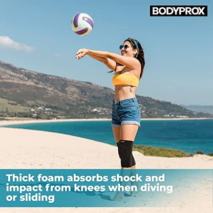 Bodyprox Protective Knee Pads, Thick Sponge Anti-slip, Collision Avoidance Knee Sleeve - size: Large