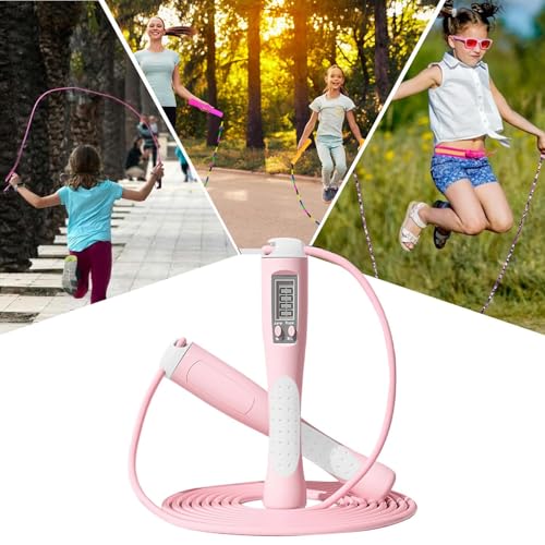 Fitness Skipping Rope - Counting Jump Rope, Speed Exercise Ropes | Adjustable Workout Equipment, Digital Training Jumper, Smart Jump Ropes With Home Gym Scenario