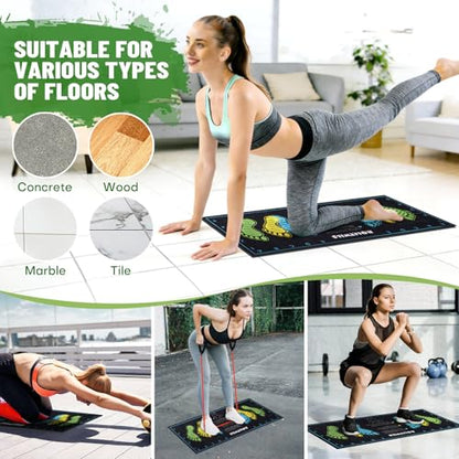 31.5'' X 13.8'' Anti-Slip Squat Mat with Foot Position Guides, Professional-Grade Exercise Mat Perfect for Squats, Leg Training and Lunges, Enhancing Muscle Activation, Versatility and Safety for Home Fitness Enthusiasts