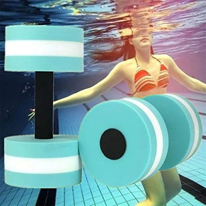 Set of 2 Water Dumbbells Aerobics Swimming Pool for Exercise, Sports Aquatic Exercise Set Foam Dumbbells Fitness Resistance Barbells Float Water Aerobics Equipment for Weight Loss