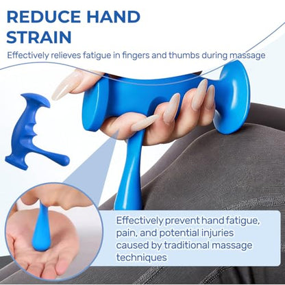 3PCS Thumb Saver Massage Tools,Manual Deep Tissue Massage,Set Include 1 Green Thumb Protector Tool & 1 Trigger Point Pressure Massager & 3-Legged Massage Knobs (3 Pcs) - color: 3 Pcs